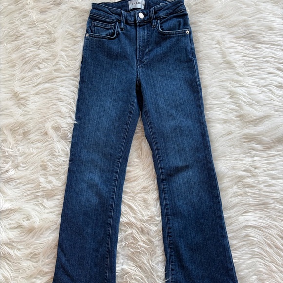 Frame Le Crop Mini Boot Cut High Rise Jeans - Picture 2 of 7